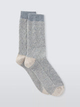 John Lewis John Lewis Geometric Wool Silk Blend Ankle Socks Size 4-8- Buy online at McGrocer