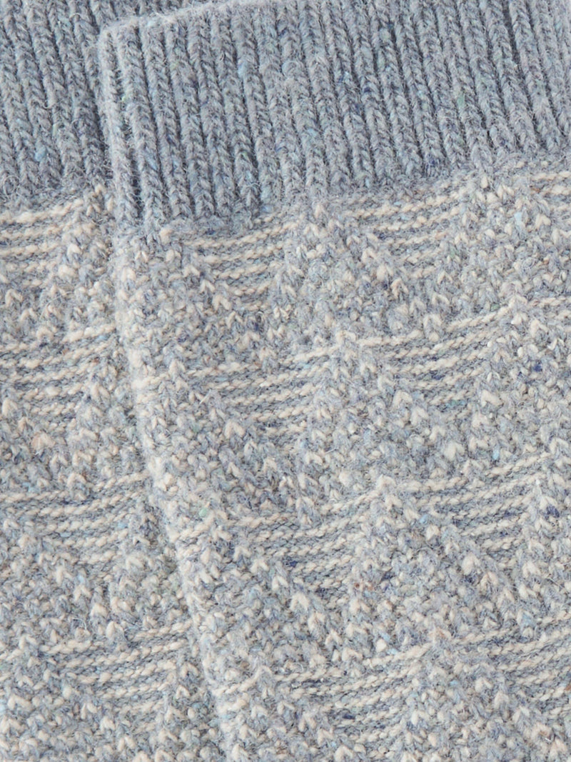 John Lewis geometric wool silk blend ankle socks (British brand)