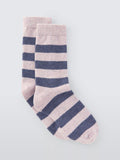 John Lewis stripe wool silk blend ankle socks (British brand)