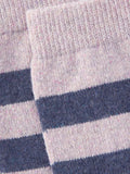 John Lewis stripe wool silk blend ankle socks (British brand)