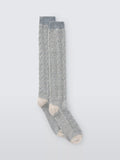 John Lewis geometric wool silk knee high socks, imported from the UK