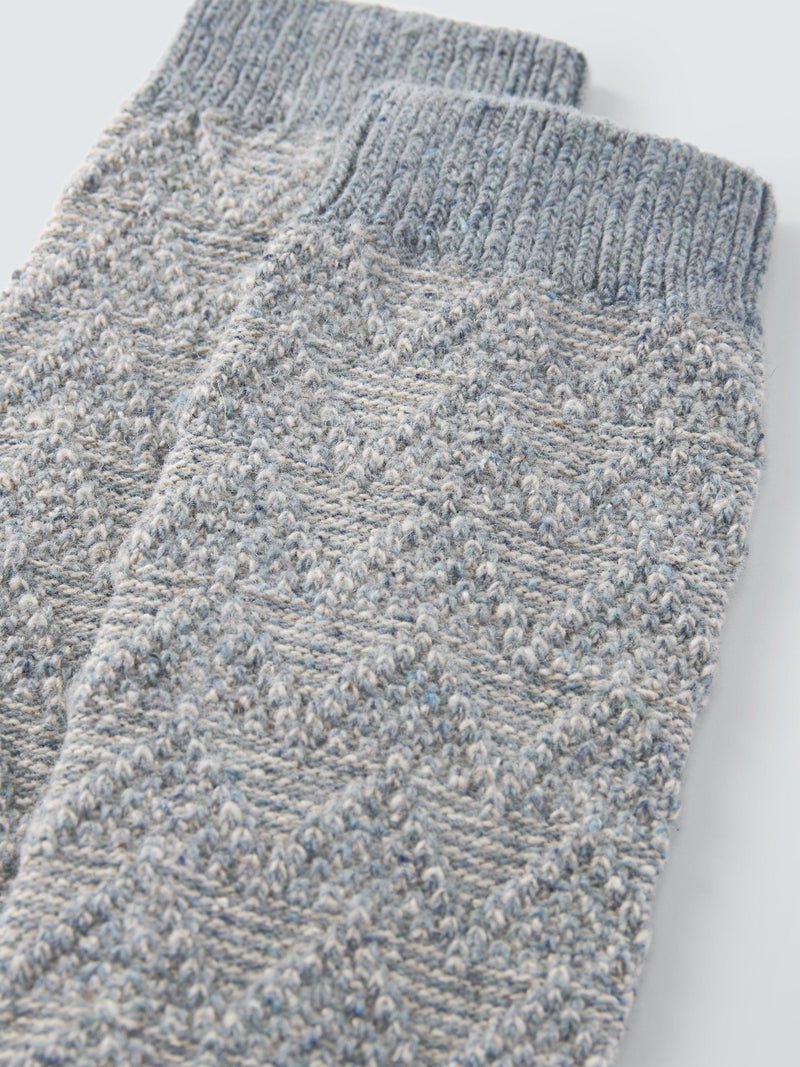 John Lewis geometric wool silk knee high socks, imported from the UK