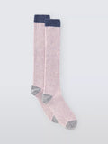 John Lewis rib wool silk blend knee high socks, UK version