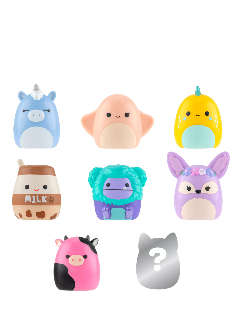 Squishmallows Squish-a-longs mini collectibles pack of 8 one-inch (British brand)