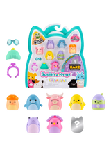 John Lewis Squishmallows Squish-a-longs Mini Squish Style 2/Wave 4 Plastic Collectible Toy Pack of 8- Buy online at McGrocer