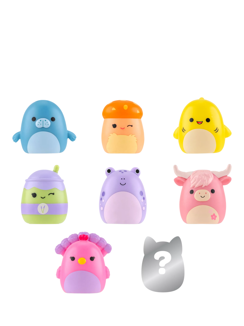 Squishmallows Squish-a-longs mini squish 8-pack, imported from the UK