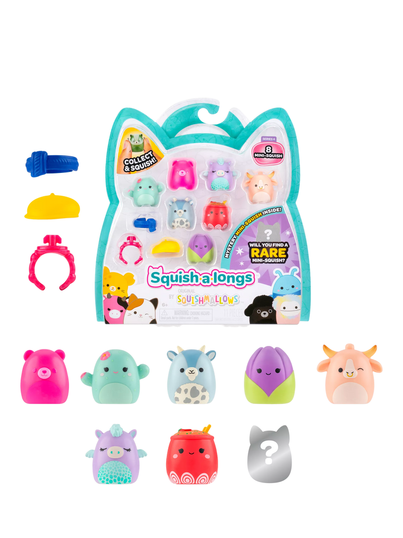 Squishmallows Squish-a-longs Mini Squish 8-pack (British brand)