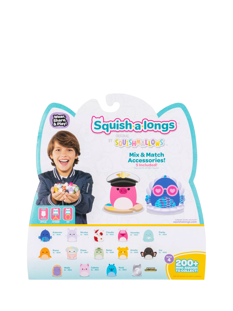 Squishmallows Squish-a-longs Mini-Squish 14-pack - British product