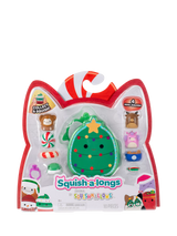 John Lewis Squishmallows Seasonal Christmas Squish-a-longs Clip-a-longs Mini Squish Plush Toys, Pack of 4- Buy online at McGrocer
