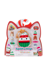 John Lewis Squishmallows Seasonal Christmas Squish-a-longs Clip-a-longs Mini Squish Pack of 4- Buy online at McGrocer