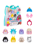 Squishmallows Squish-a-longs Mini-Squish pack of 8 collectibles - British product