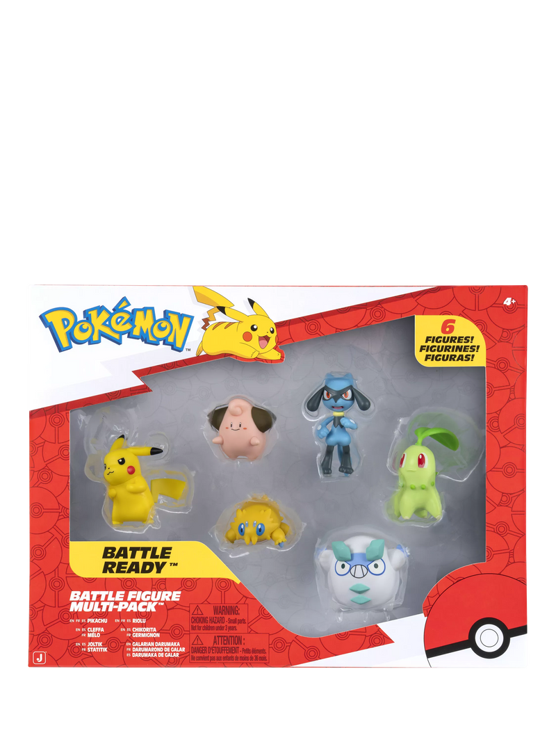 Pokémon Battle Ready Figures 6 pack - British product