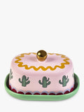 Eleanor Bowmer Electric Coast Stoneware Butter Dish, Multi