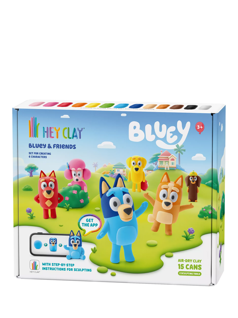 TOMY Bluey Hey Clay kit 15 cans, imported from the UK
