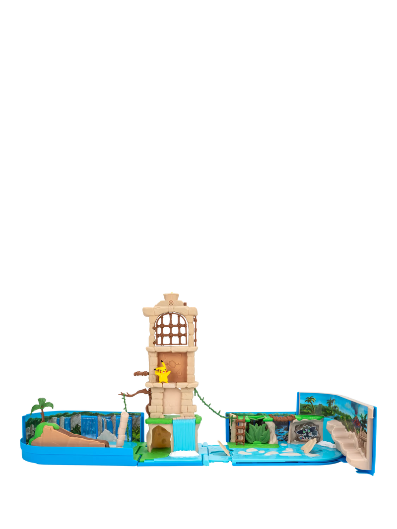 Pokémon carry case playset ruins duelscape Pikachu figure (British brand)