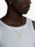Dower & Hall gold vermeil St. Michael talisman necklace, imported from the UK