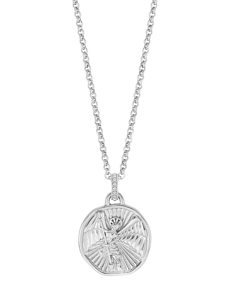 Dower & Hall St. Michael talisman necklace 55cm, imported from the UK