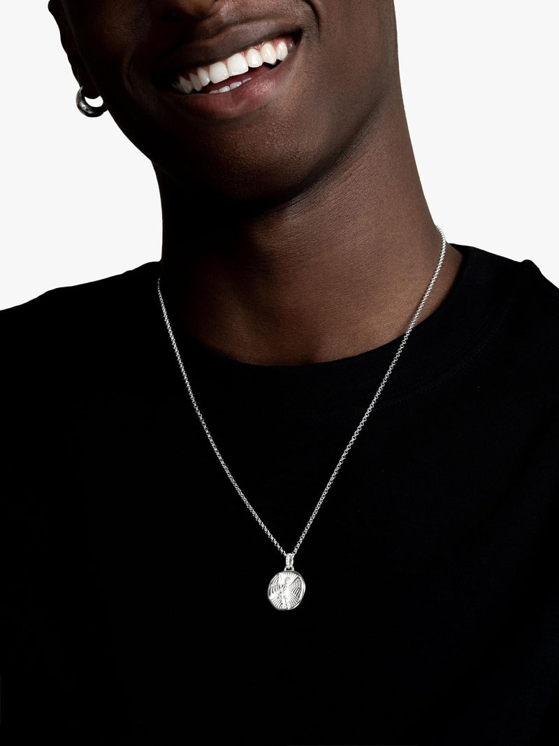Dower & Hall St. Michael talisman necklace 55cm, imported from the UK