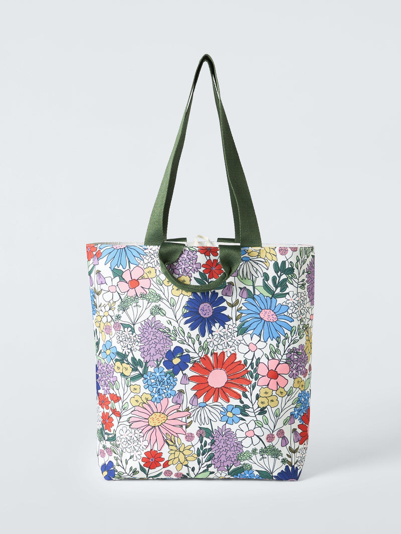 John Lewis wildflowers tote bag multi recycled polyester, imported from the UK