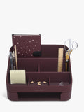 Stackers desk caddy with tray garnet, imported from the UK
