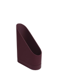 Stackers Magazine Rack garnet faux leather, imported from the UK