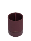 Stackers Garnet pen pot faux leather desk organiser, imported from the UK