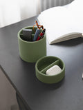 Stackers sage faux leather pen pot, UK version