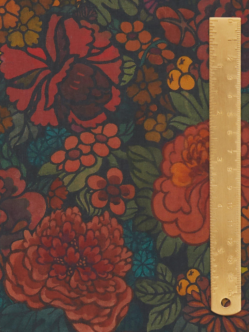 Liberty Fabrics Heritage Garden Tana Lawn fabric Multi (British brand)