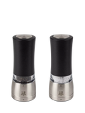 Peugeot electric salt and pepper mills black silver set, UK version