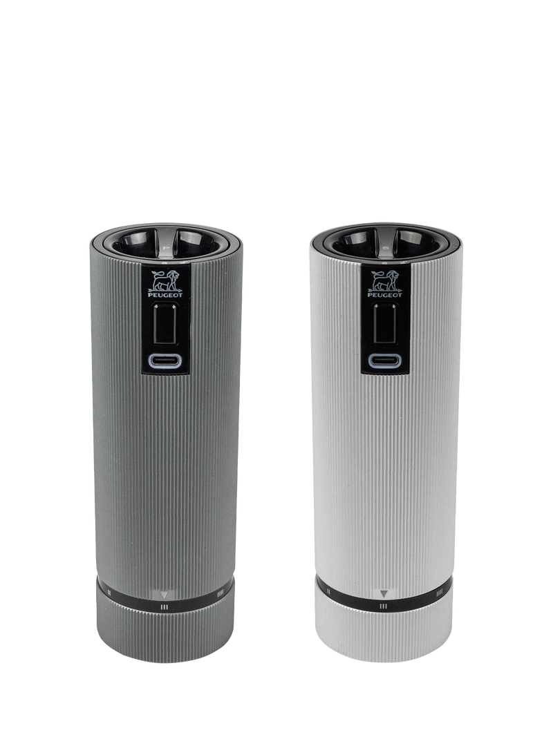 Peugeot electric salt and pepper mill duo 15cm (British brand)