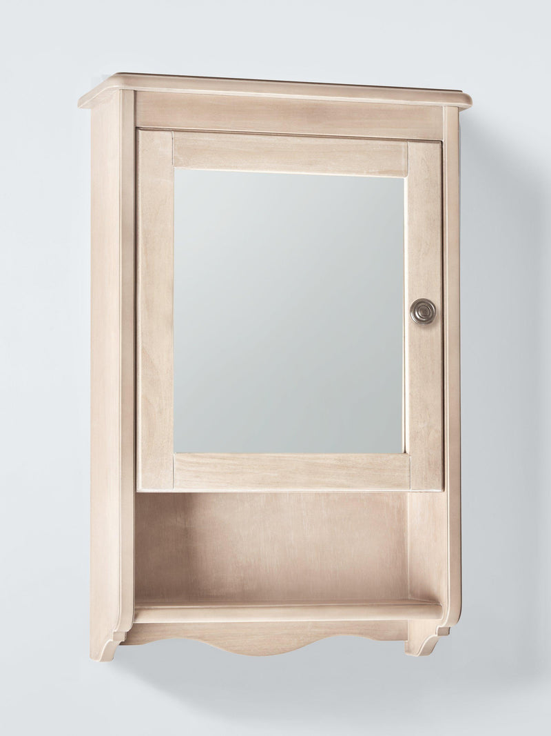 John Lewis mirrored bathroom cabinet white wash (British brand)