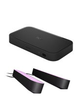 John Lewis Philips Hue Play HDMI Sync Box 8K with 2 White and Colour Ambiance Play Light Bars- Buy online at McGrocer