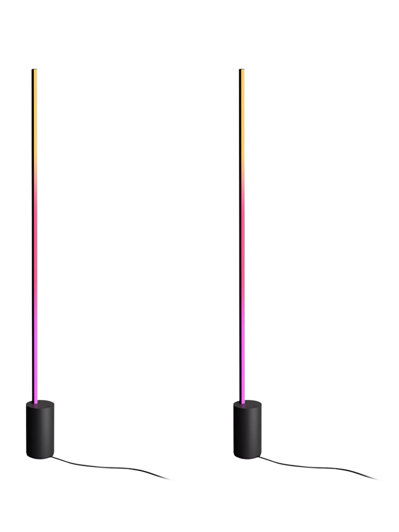 Philips Hue Signe Gradient Floor Lamp black pair, imported from the UK