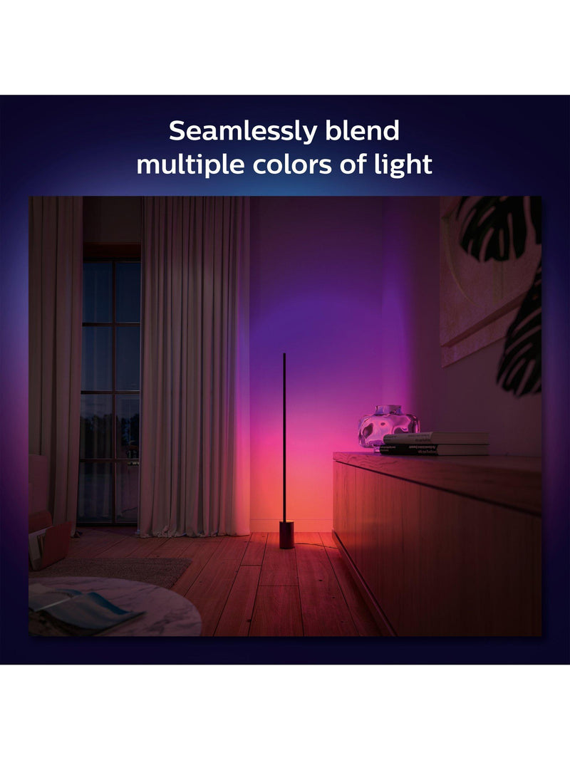 Philips Hue Signe Gradient Floor Lamp black pair, imported from the UK