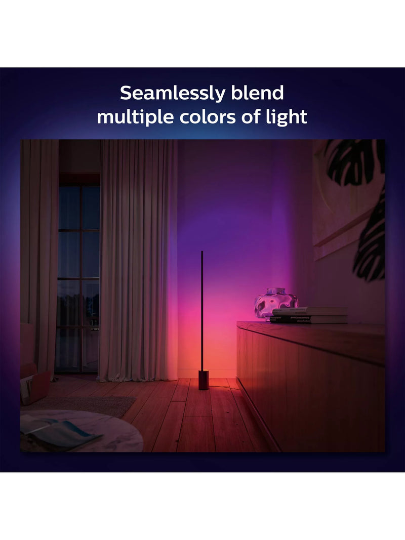 Philips Hue Signe Gradient Floor Lamp black pair, imported from the UK