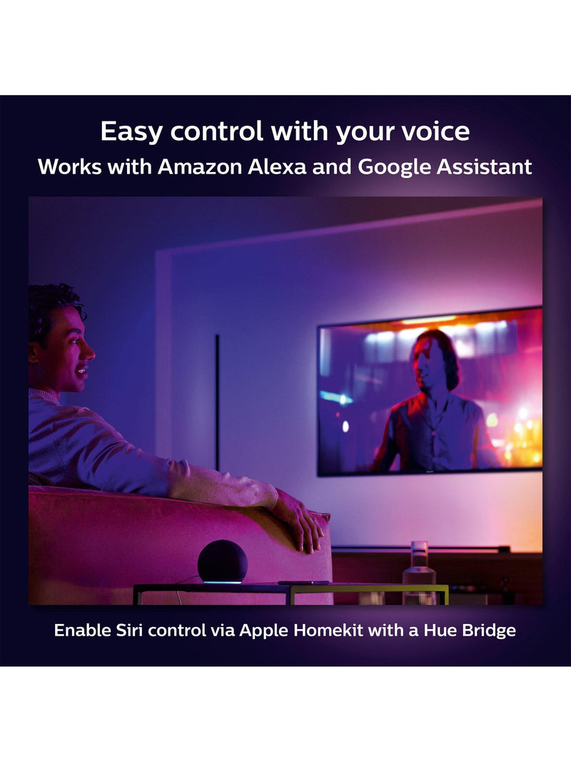 Philips Hue Signe Gradient Floor Lamp black pair, imported from the UK