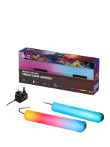 John Lewis WiZ Gradient Adjustable Colour Changing Light Bar, Pack of 2, Black- Buy online at McGrocer