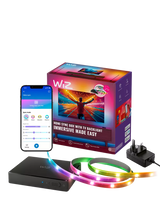 John Lewis WiZ HDMI Sync Box with TV Backlight Light Strip for 55-65 TVs, Black- Buy online at McGrocer