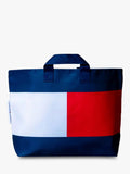 Tommy Hilfiger red white navy stripe tote bag - British product