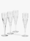 Royal Doulton cut crystal champagne flute set 140ml, UK version