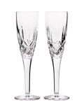 Royal Doulton Ashmere crystal champagne flute set of 2, UK version