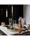 Royal Doulton Ashmere crystal champagne flute set of 2, UK version