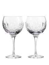 John Lewis Royal Doulton Ashmere Cut Crystal Gin Balloon Glass, Clear, Set of 2, 470ml- Buy online at McGrocer