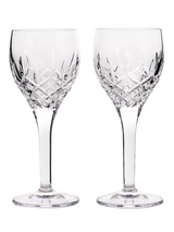 John Lewis Crystal Cut Glass Wine Glasses Set of 2, 250ml Clear- Buy online at McGrocer