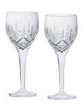 Royal Doulton crystal cut glass wine glasses set of 2, 250ml clear, imported from the UK
