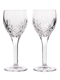 Royal Doulton crystal cut glass wine glasses set of 2, 250ml clear, imported from the UK