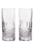 Royal Doulton Ashmere crystal cut glass highball glasses clear 320ml set of 2, imported from the UK