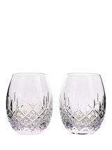 John Lewis Royal Doulton Ashmere Crystal Cut Glass Rum Tumbler Clear Set of 2 560ml- Buy online at McGrocer