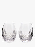 Royal Doulton clear rum tumbler 560ml set, imported from the UK