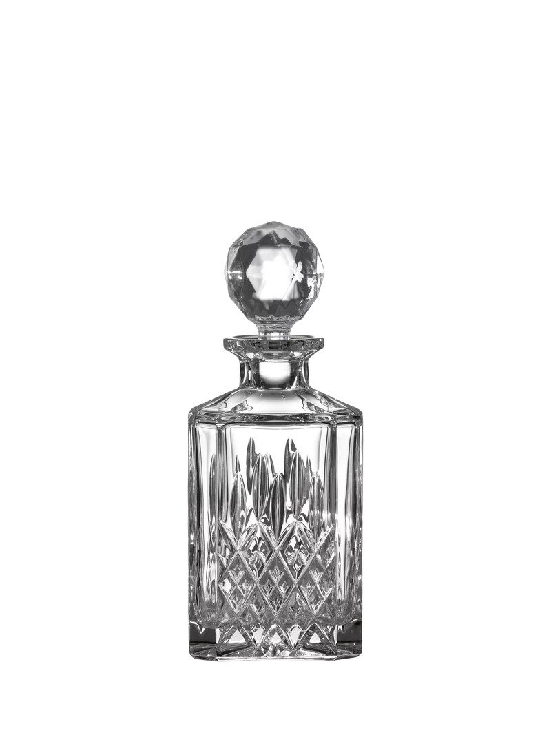 Royal Doulton Ashmere clear square decanter 850ml, imported from the UK